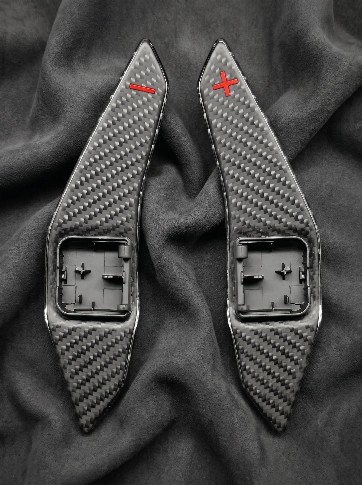 Custom Shift Paddles Audi in Matte Carbon Fiber