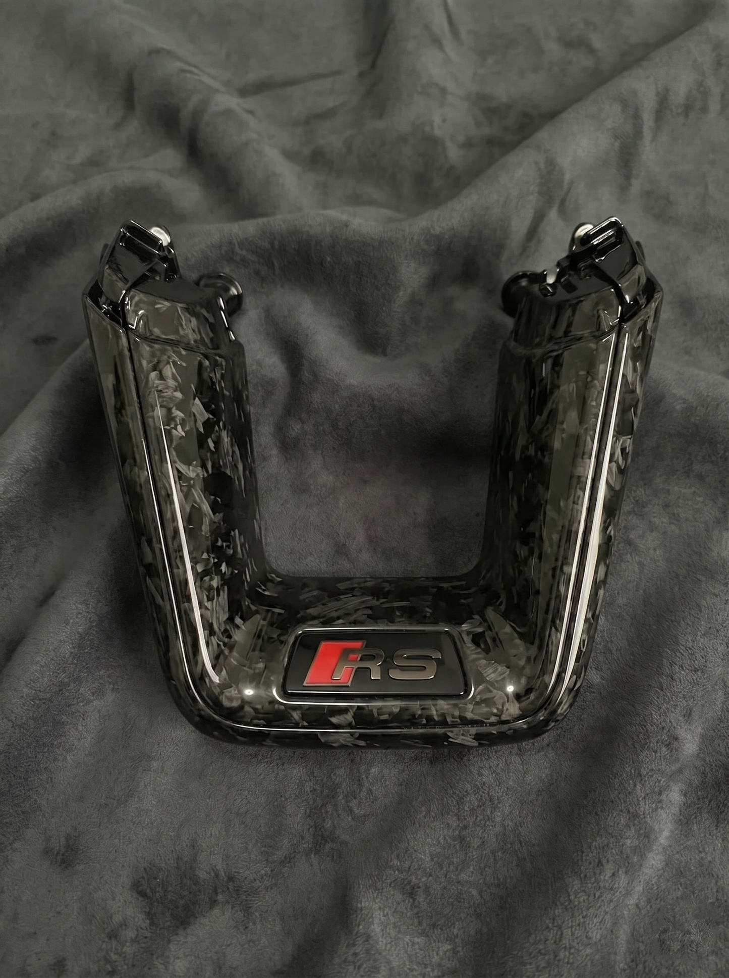 Cadre garniture+boutons Audi C8 OEM (Carbone forgé)