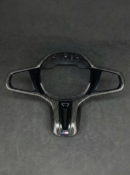 Garniture de volant en fibre de carbone brillante
