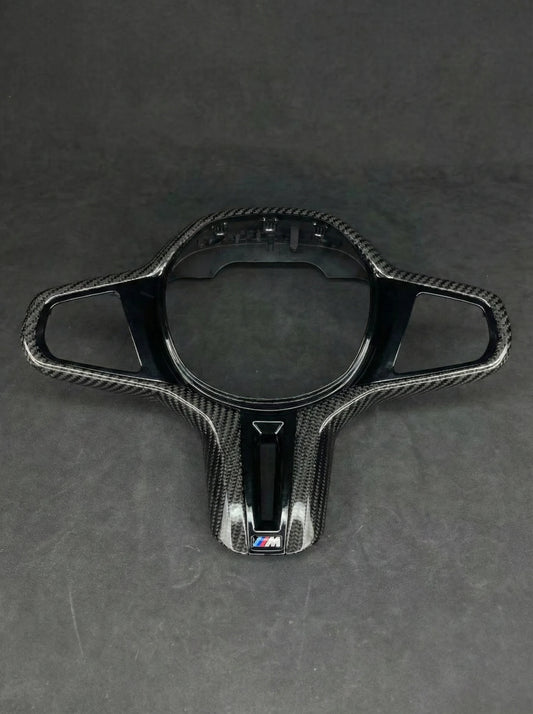 Carbon Fiber Gloss Steering Wheel Trim