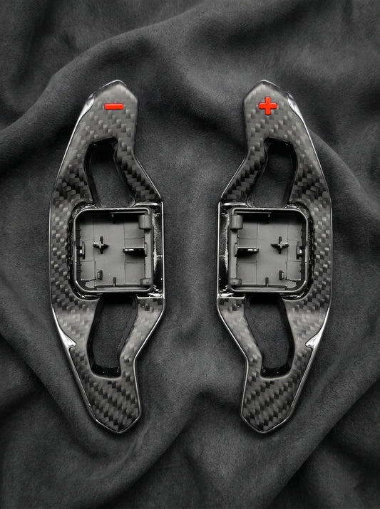 Custom Shift Paddles Audi in Matte Carbon Fiber