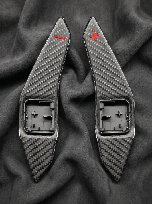 Custom Shift Paddles Audi in Matte Carbon Fiber
